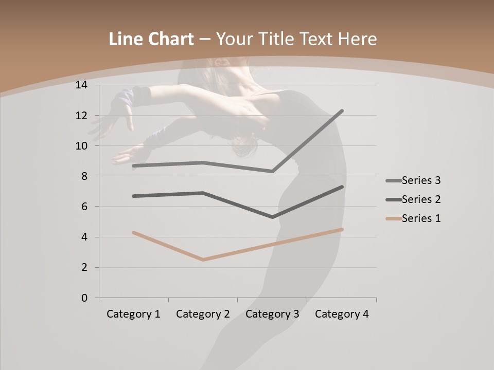 Gymnastic Hop Performer PowerPoint Template