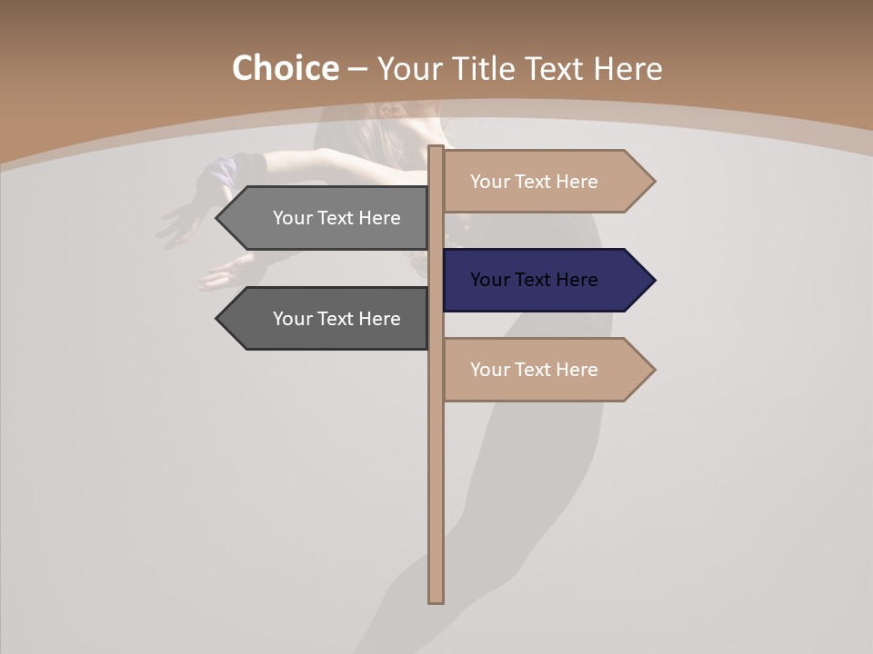 Gymnastic Hop Performer PowerPoint Template