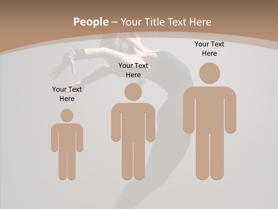 Gymnastic Hop Performer PowerPoint Template