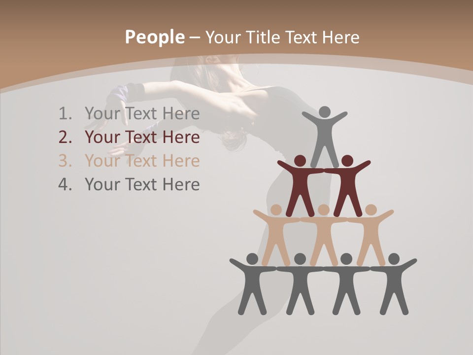 Gymnastic Hop Performer PowerPoint Template