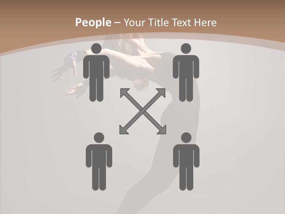 Gymnastic Hop Performer PowerPoint Template