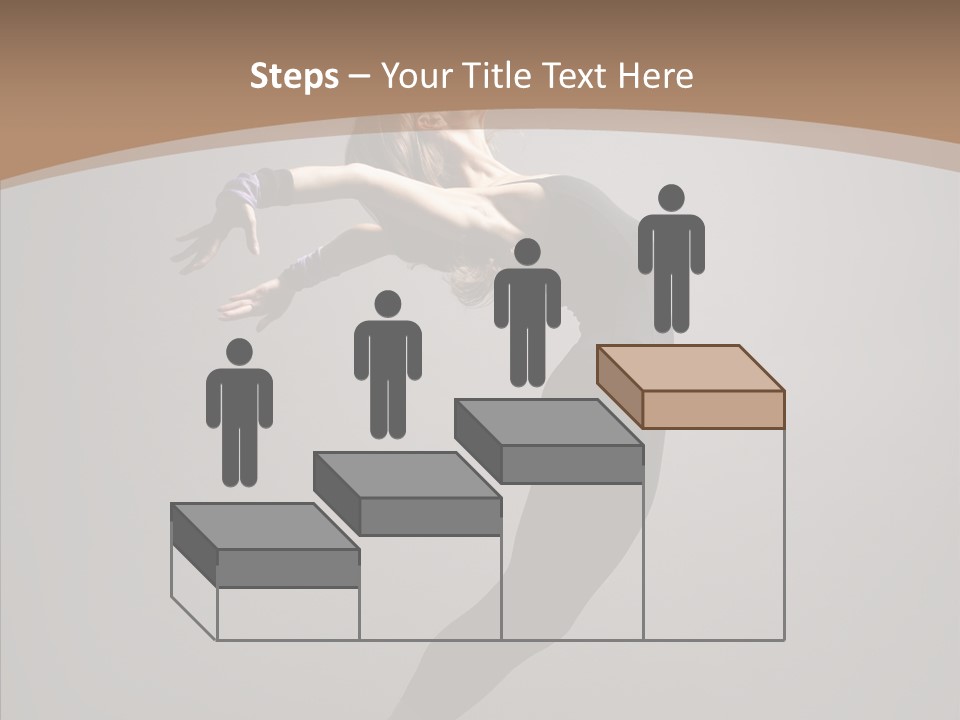 Gymnastic Hop Performer PowerPoint Template