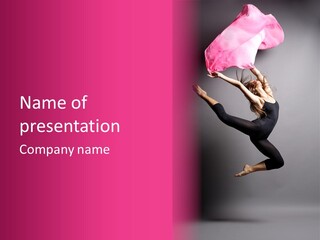 Gymnastic Movement Female PowerPoint Template