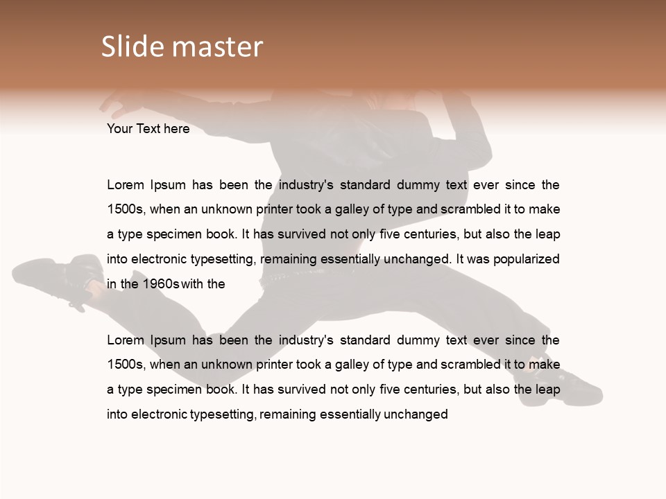 Business Suit Stranger PowerPoint Template