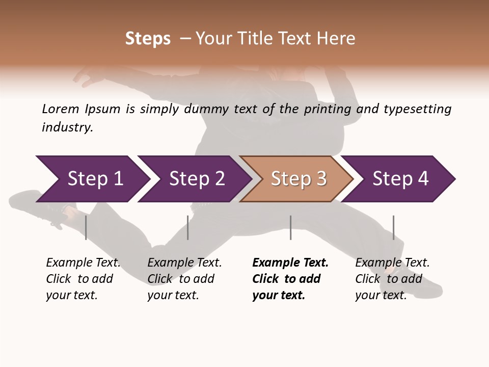 Business Suit Stranger PowerPoint Template