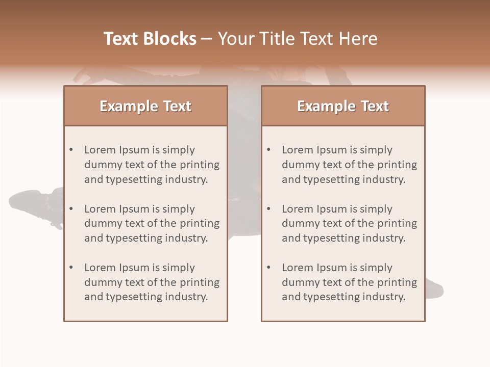 Business Suit Stranger PowerPoint Template