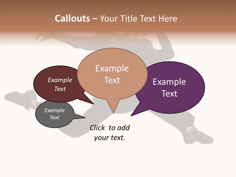 Business Suit Stranger PowerPoint Template