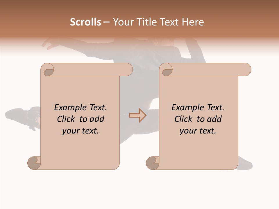 Business Suit Stranger PowerPoint Template