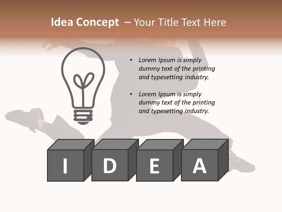 Business Suit Stranger PowerPoint Template