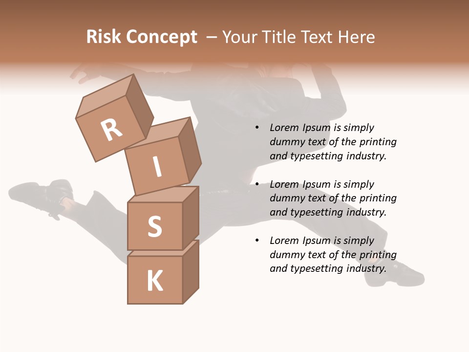 Business Suit Stranger PowerPoint Template