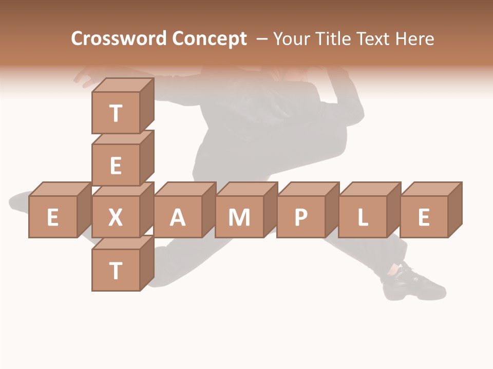 Business Suit Stranger PowerPoint Template