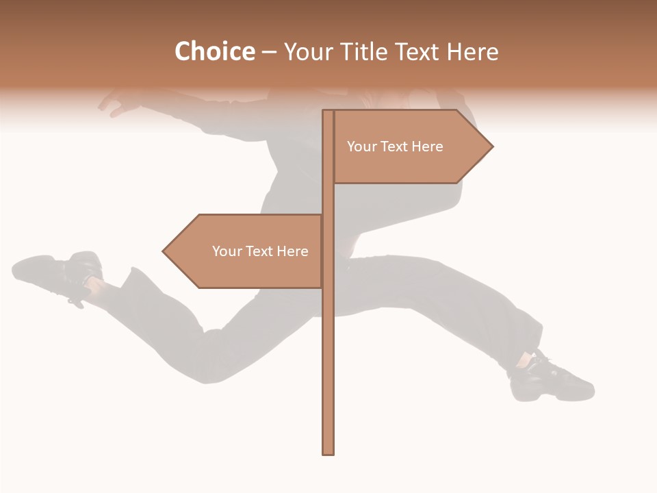 Business Suit Stranger PowerPoint Template