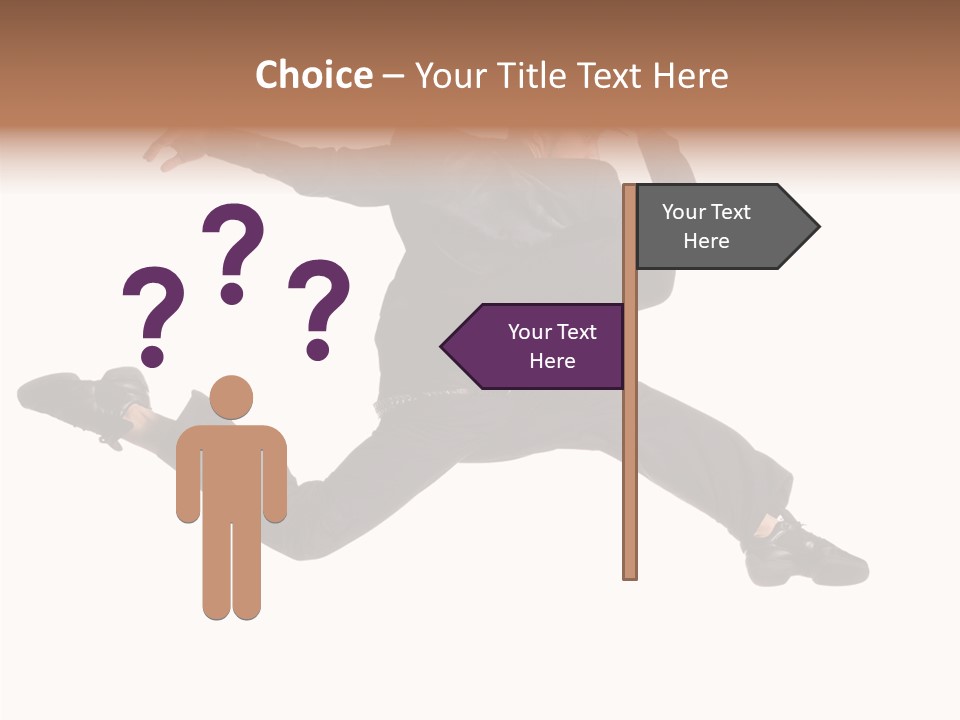 Business Suit Stranger PowerPoint Template