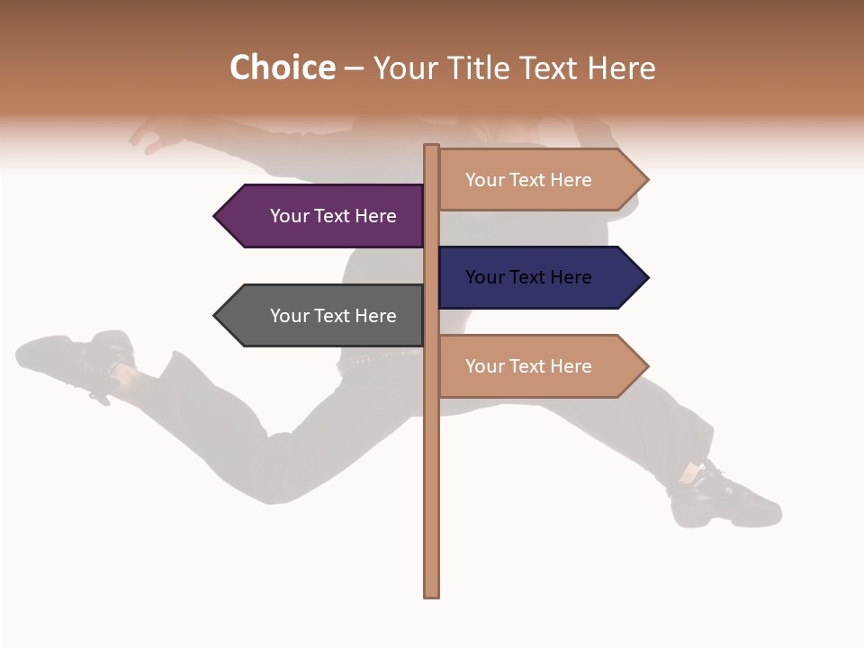 Business Suit Stranger PowerPoint Template