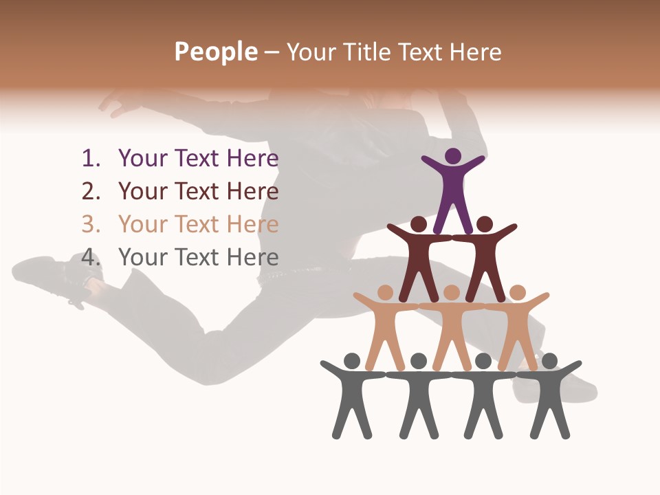 Business Suit Stranger PowerPoint Template