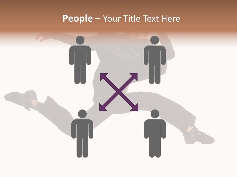 Business Suit Stranger PowerPoint Template