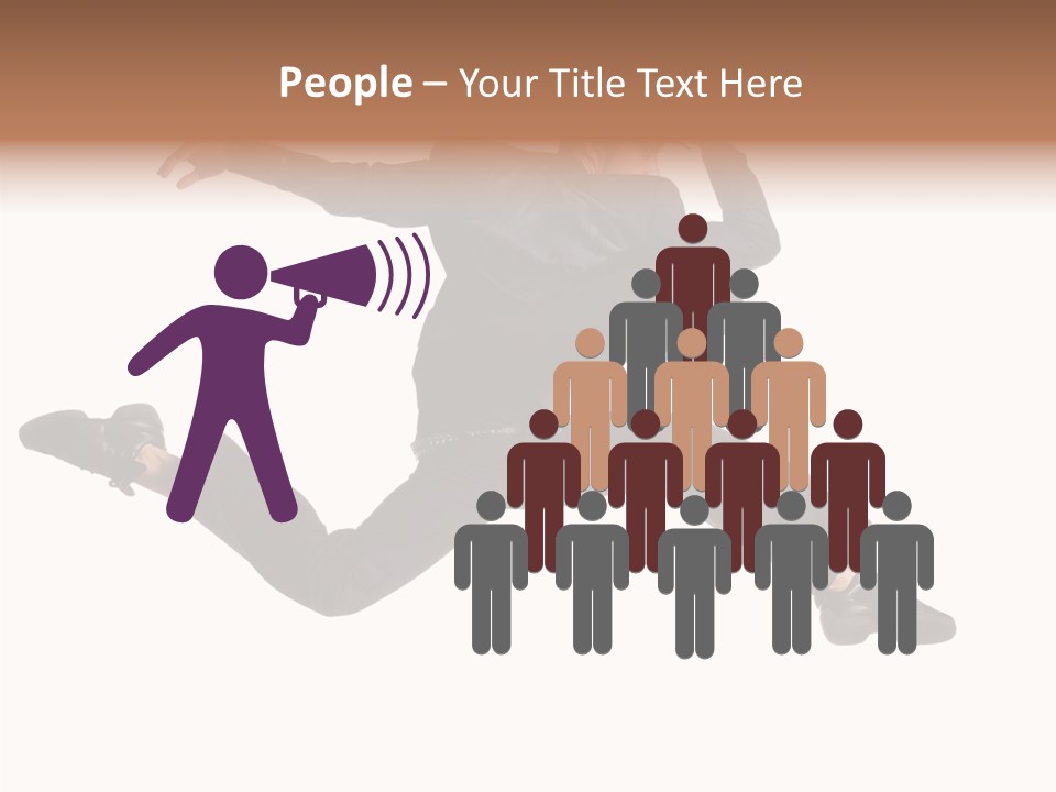 Business Suit Stranger PowerPoint Template