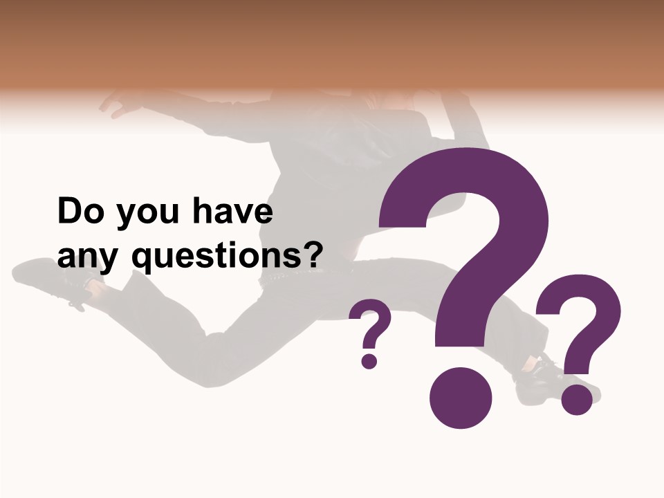 Business Suit Stranger PowerPoint Template