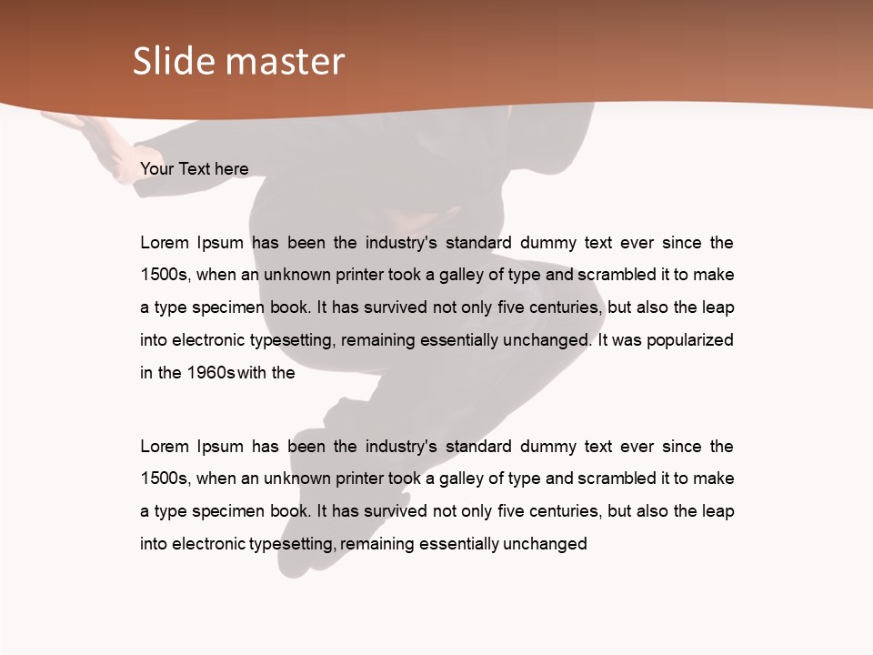 Business Cool Flexibility PowerPoint Template