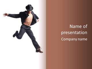 Hat Pose Action PowerPoint Template