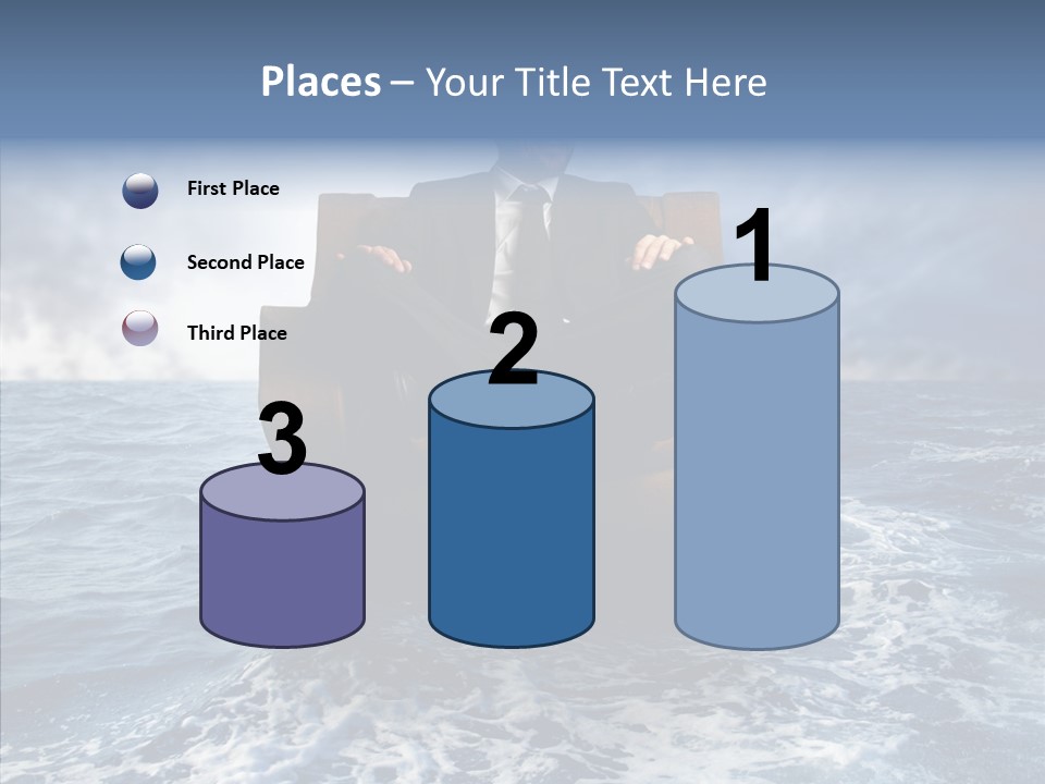 Cloudy Office Young PowerPoint Template