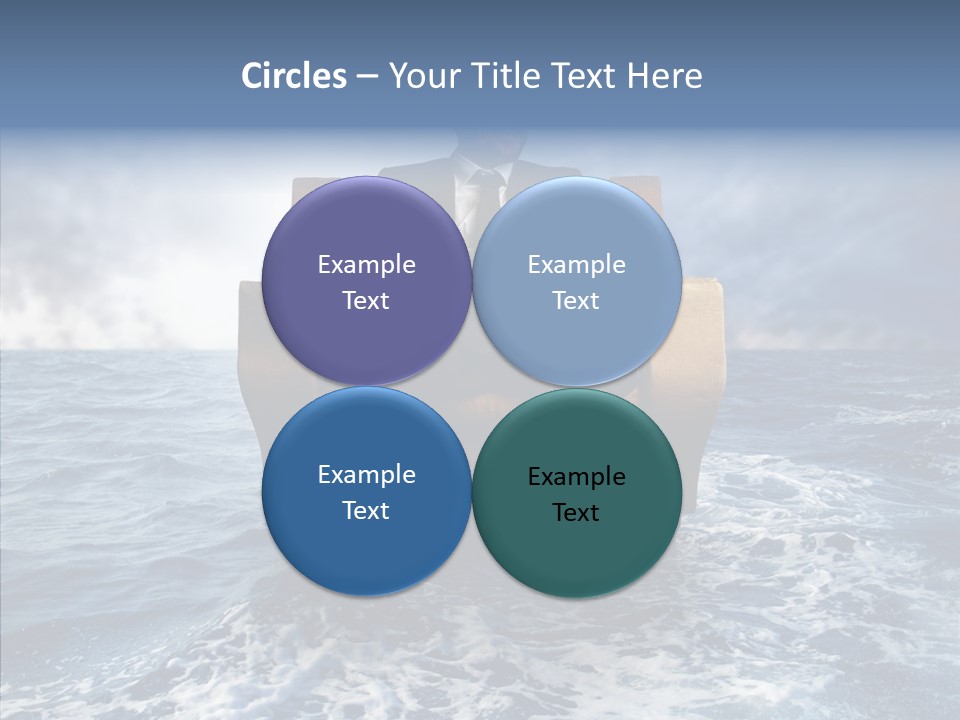 Cloudy Office Young PowerPoint Template