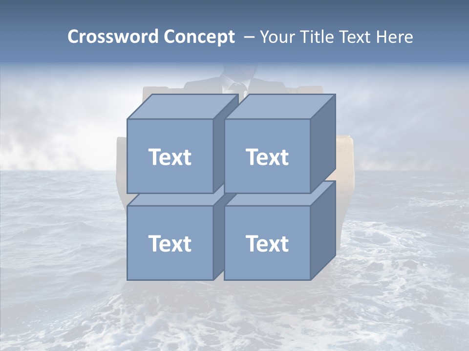 Cloudy Office Young PowerPoint Template