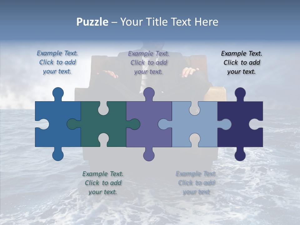 Cloudy Office Young PowerPoint Template