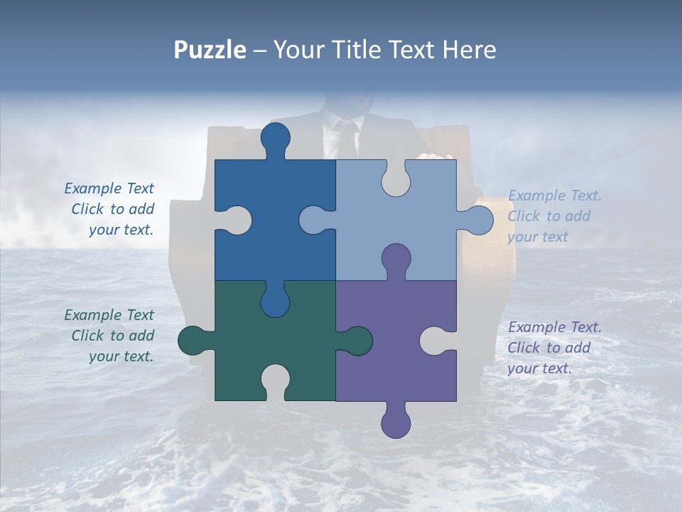 Cloudy Office Young PowerPoint Template