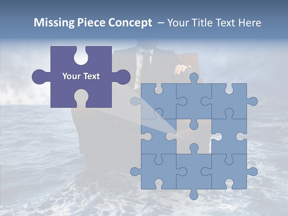 Cloudy Office Young PowerPoint Template