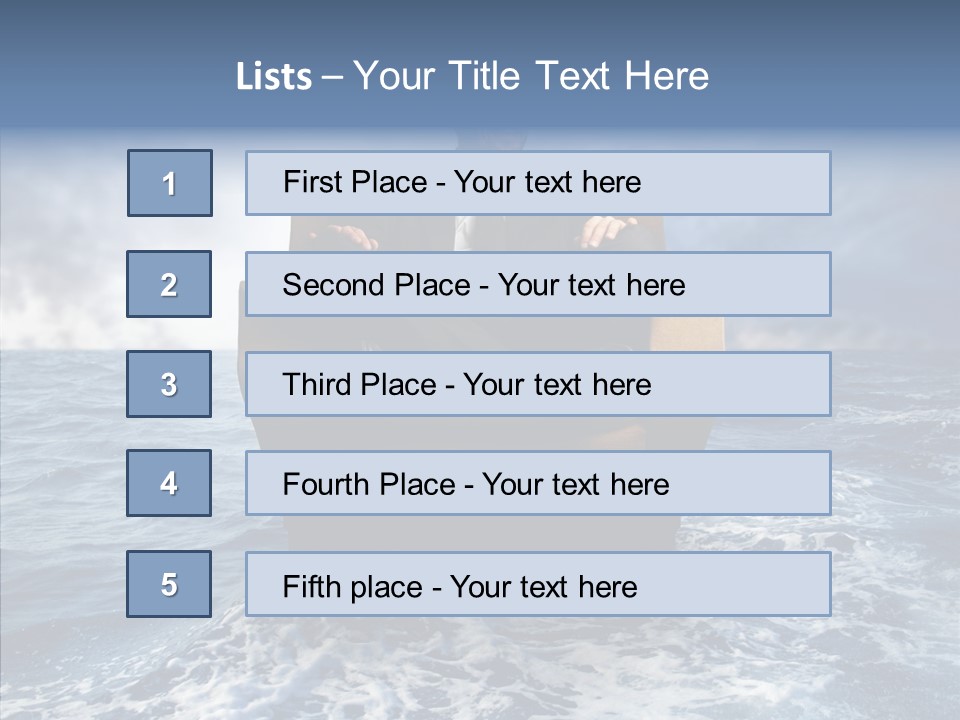 Cloudy Office Young PowerPoint Template