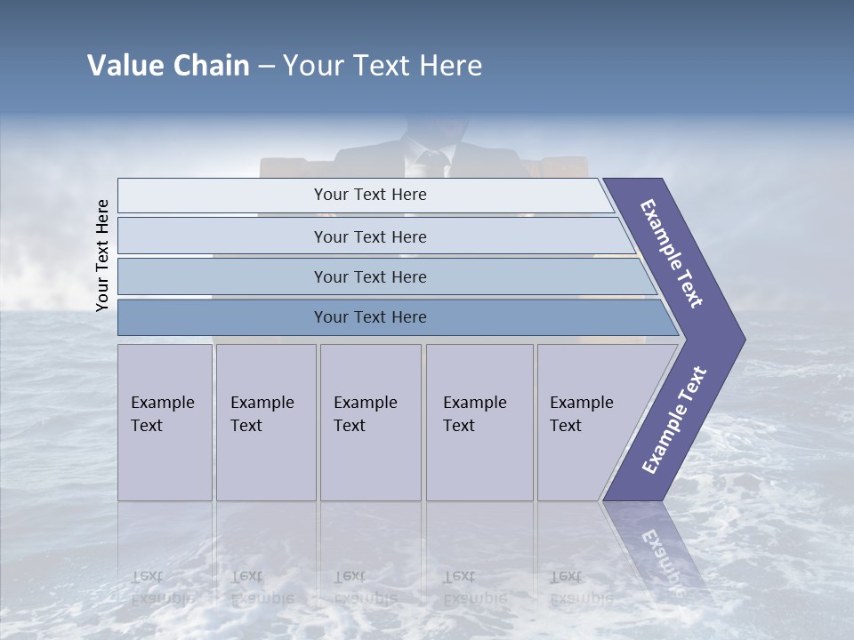 Cloudy Office Young PowerPoint Template
