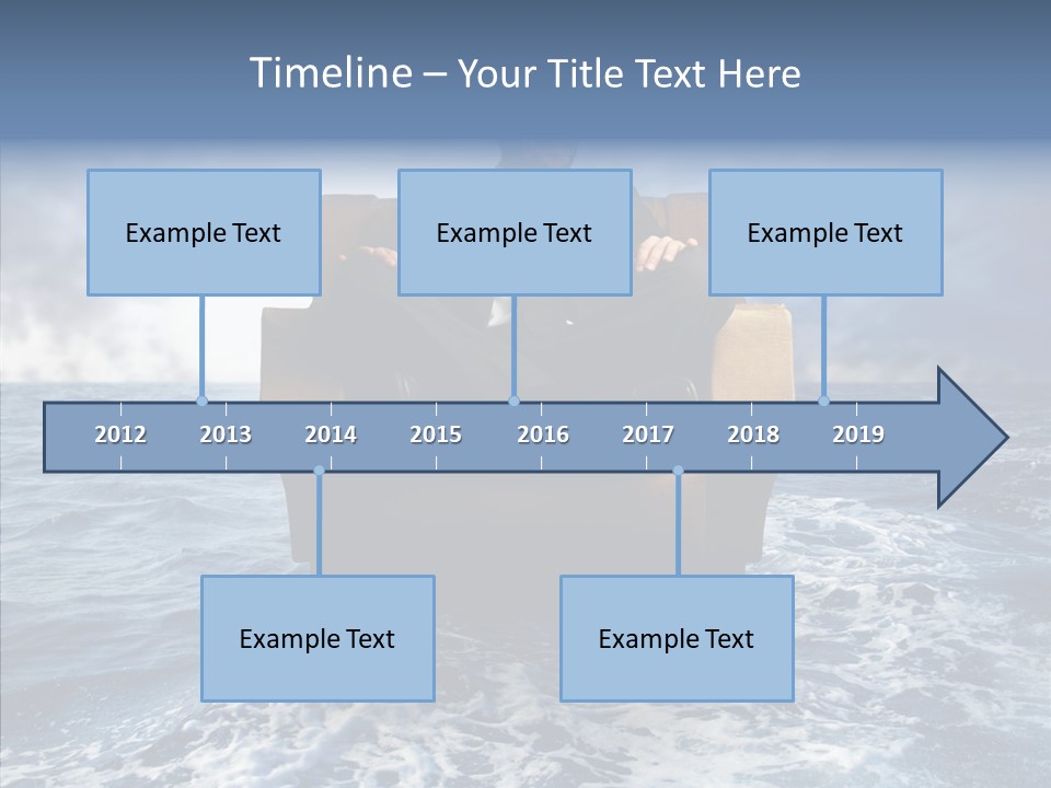 Cloudy Office Young PowerPoint Template
