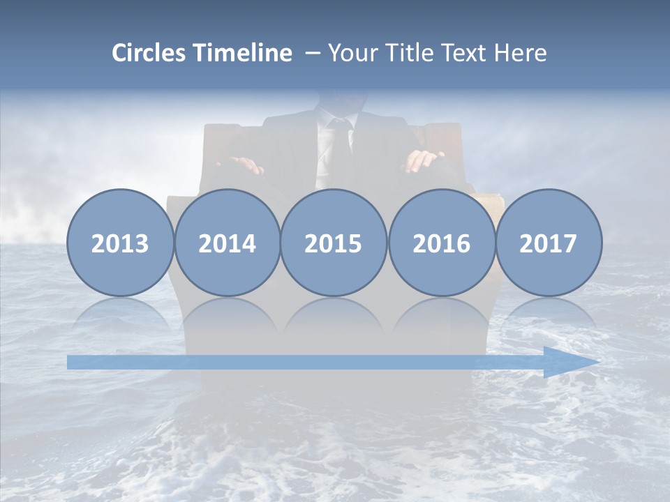Cloudy Office Young PowerPoint Template