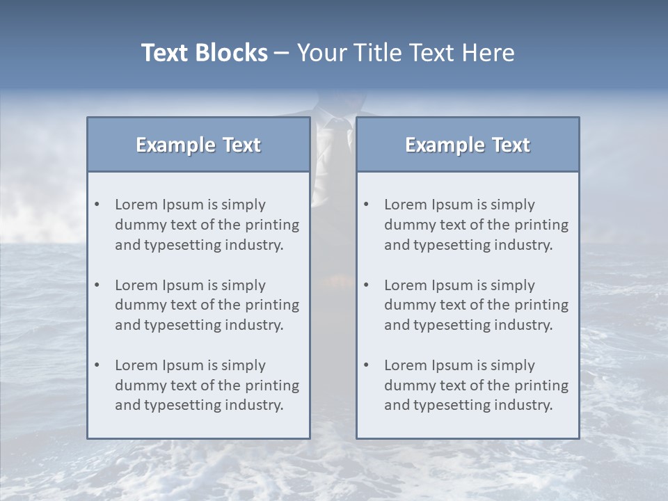 Cloudy Office Young PowerPoint Template