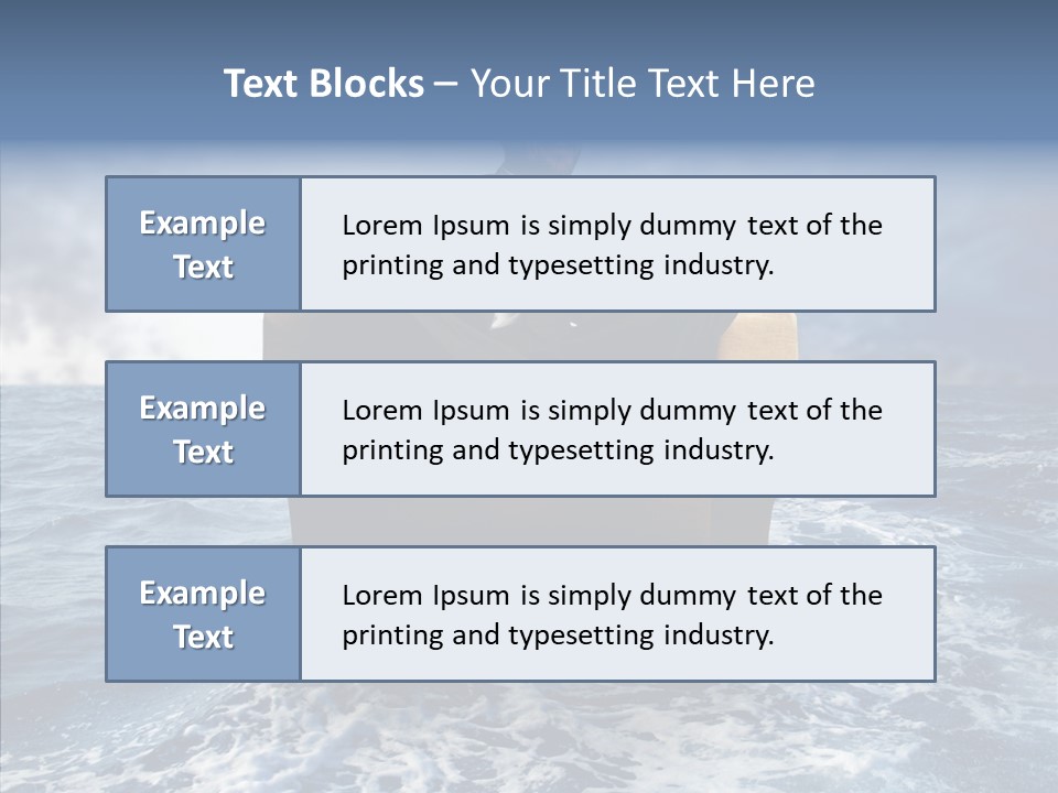 Cloudy Office Young PowerPoint Template