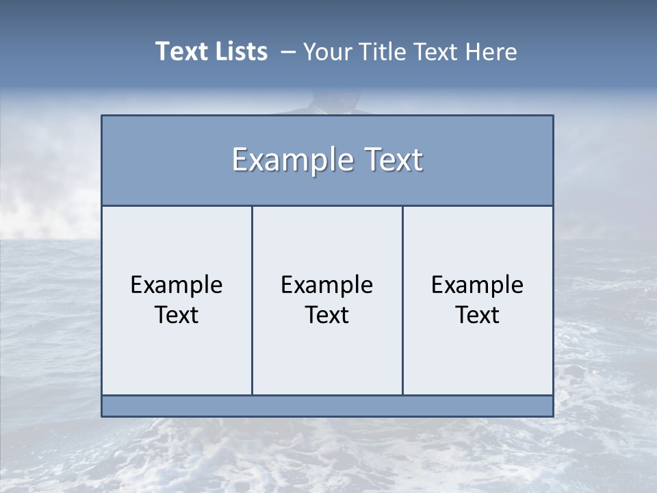 Cloudy Office Young PowerPoint Template