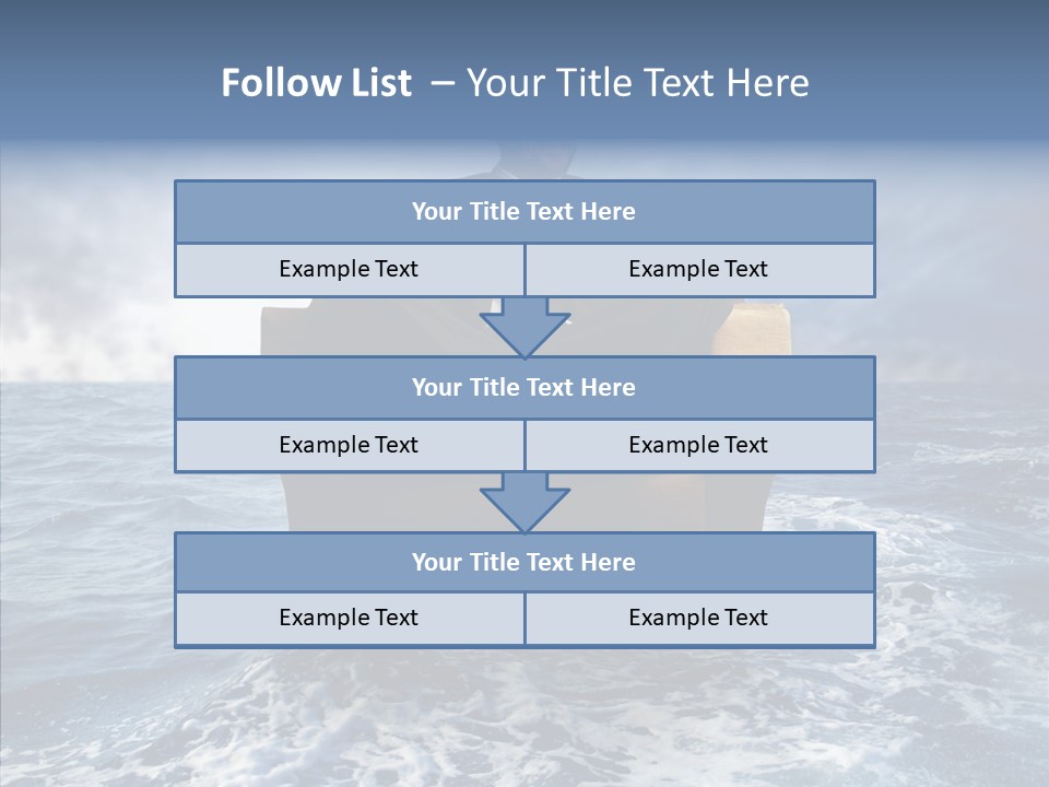 Cloudy Office Young PowerPoint Template