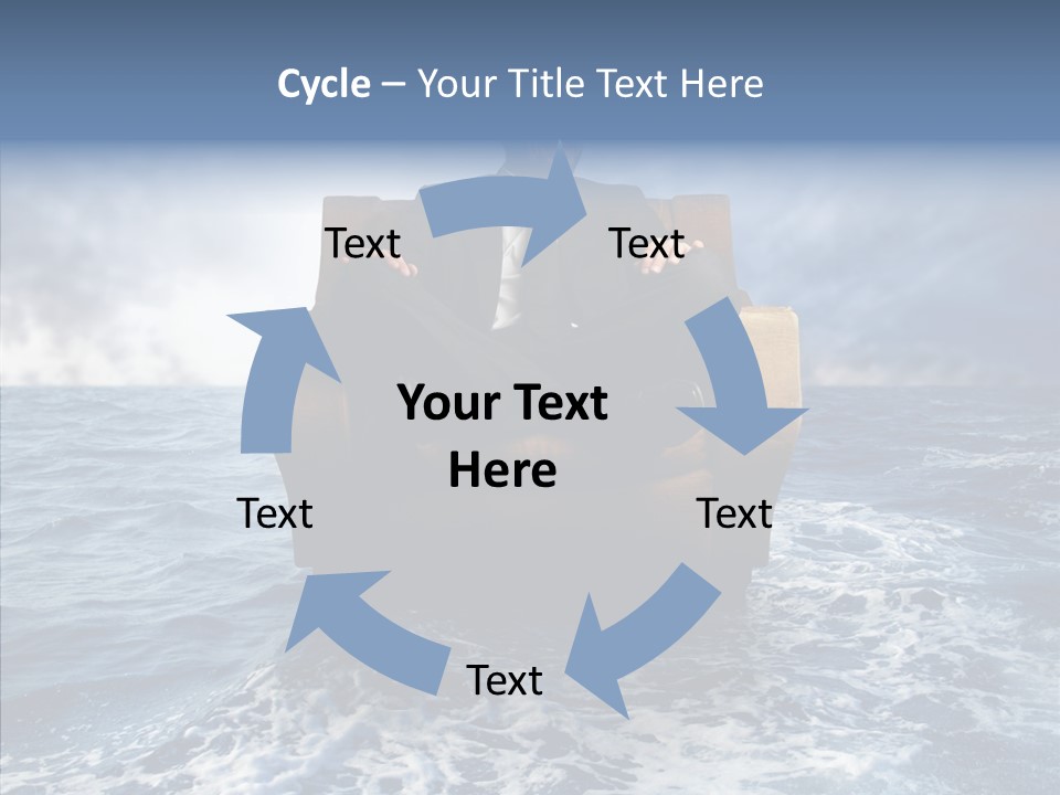 Cloudy Office Young PowerPoint Template