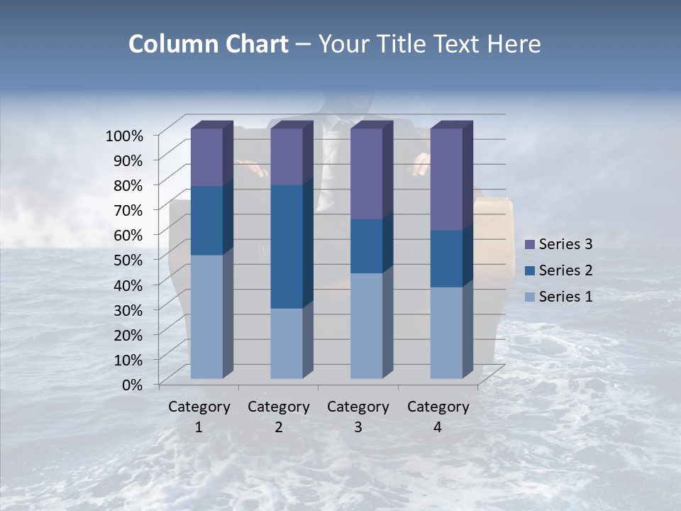 Cloudy Office Young PowerPoint Template