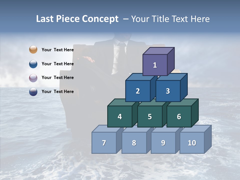 Cloudy Office Young PowerPoint Template