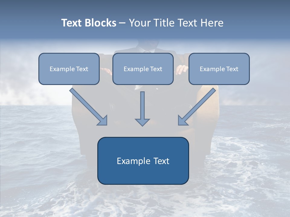 Cloudy Office Young PowerPoint Template