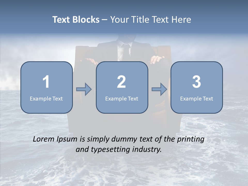 Cloudy Office Young PowerPoint Template