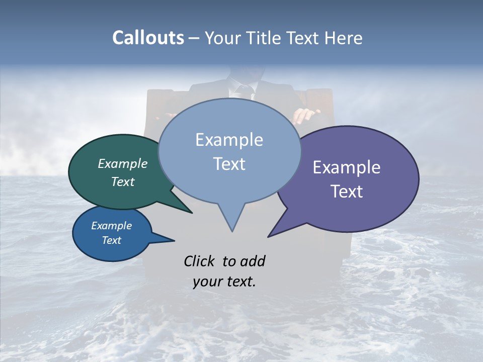 Cloudy Office Young PowerPoint Template