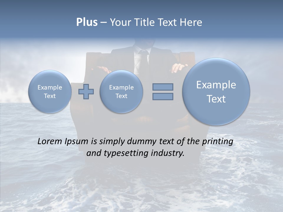 Cloudy Office Young PowerPoint Template