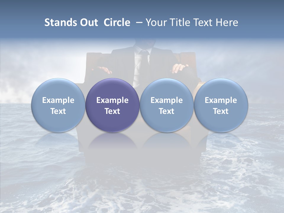 Cloudy Office Young PowerPoint Template