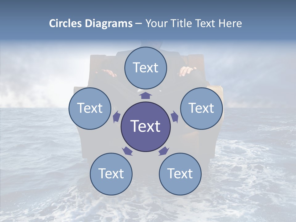 Cloudy Office Young PowerPoint Template