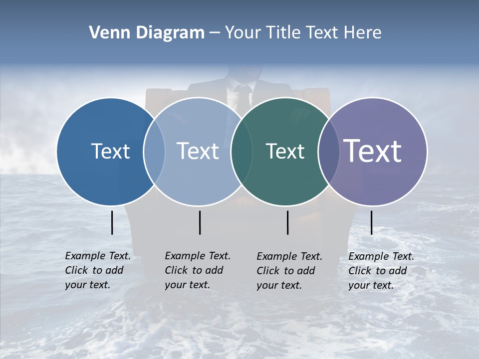 Cloudy Office Young PowerPoint Template