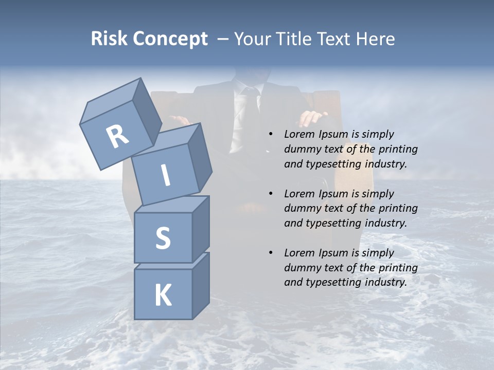 Cloudy Office Young PowerPoint Template