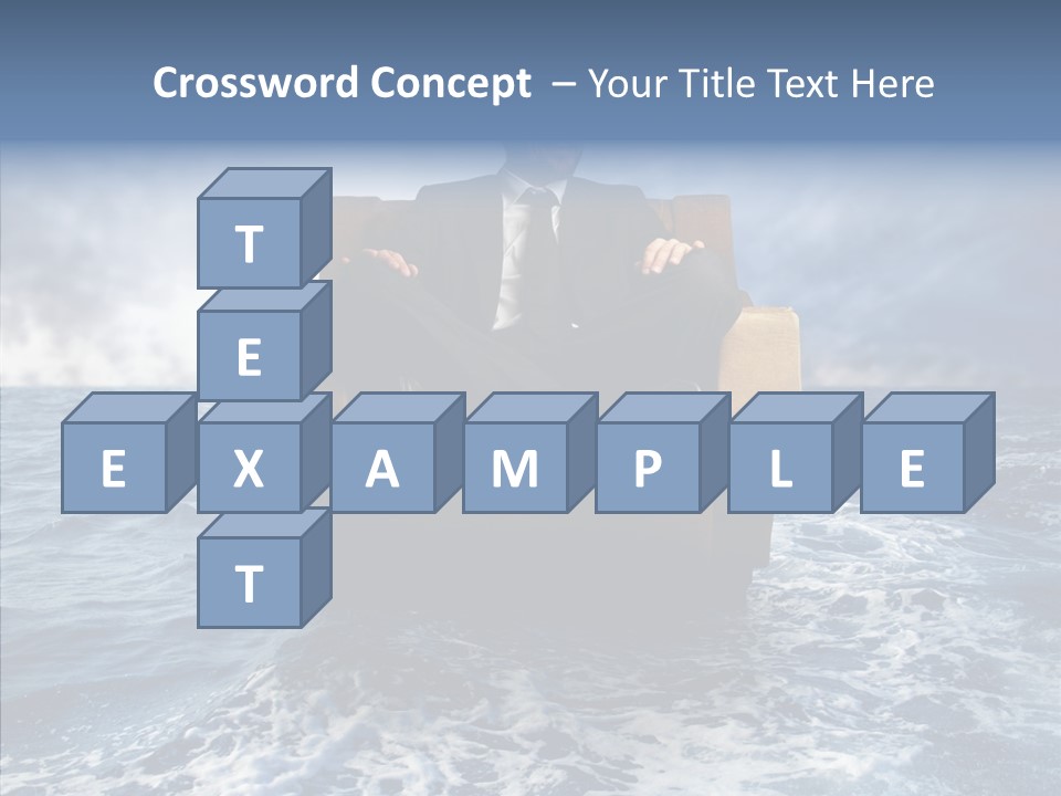 Cloudy Office Young PowerPoint Template